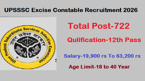 UPSSSC Excise Constable Recruitment 2026 Official Notification Release Check Details, UPSSSC Excise Constable Recruitment eligibility Criteria, UPSSSC Excise Constable Bharti 2026 Details, UPSSSC Excise Constable Bharti 2026 Syllabus, How To Apply UPSSSC Excise Constable Recruitment 2026, UPSSSC Excise Constable Recruitment 2026, 