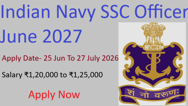 Indian Navy SSC Officer June 2027, Indian Navy SSC Officer June 2027 Official Notification, Indian Navy SSC Officer Recruitment Educational Qualification,