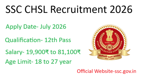 SSC CHSL 2026 Vacancy, SSC CHSL 2026 Recruitment 2026, SSC CHSL 2026 Recruitment 2026 Qualification,